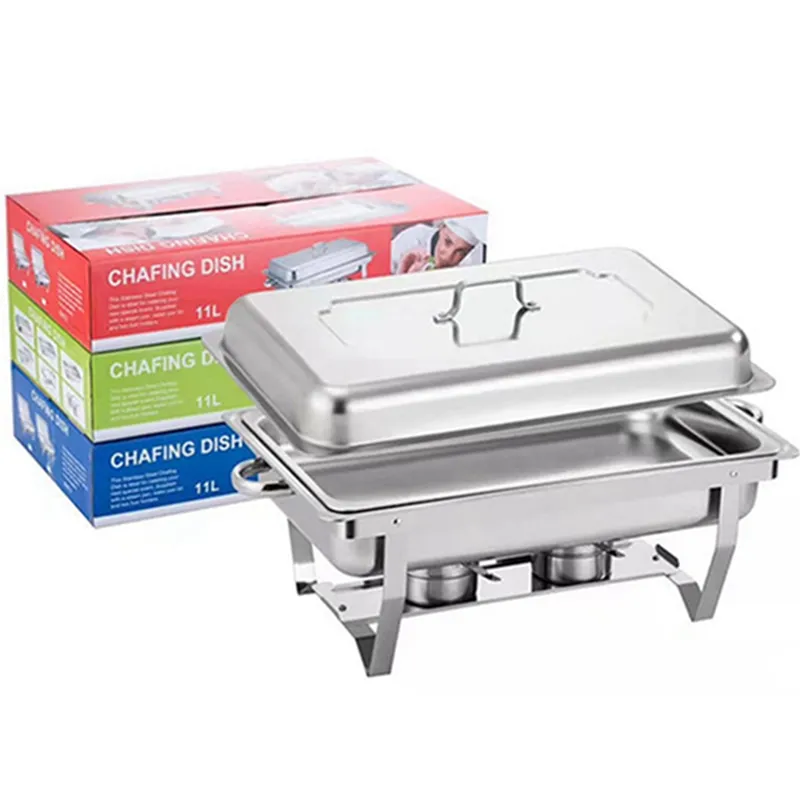 food heater warmer for buffet kenya various food warmer square stainless steel economic chafing dish set for sale
