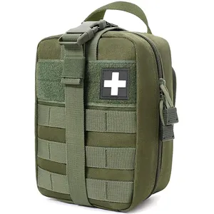 IFAK-torniquete de primeros auxilios para emergencias, bolsa médica verde militar de combate, impermeable, 900D
