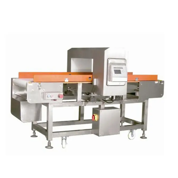 Detector de metais de túnel de parâmetros de configuração automática, máquina de detector de metais para embalagens da indústria alimentar