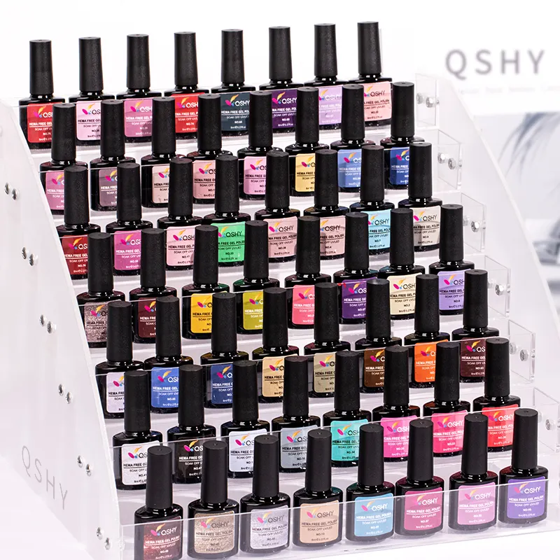 Qshy 80 Farben Hema Free Vegan Nagellack 8ml Geruchloser Semi Permanent Private Label Gel politur