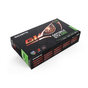 Bán buôn nhỏ gấp các tông giấy bao bì hộp với cán bóng và dập nổi lớn màu đen Card đồ họa lưu trữ trường hợp - Product Image 2