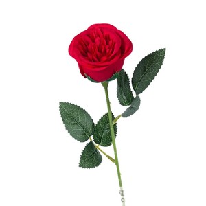 Rosas Artificiales de Tallo Único, de Plástico y Tela, para Decoración del Día de San Valentín, Adornos para Bodas, Decoración para Exteriores - Product Image 5