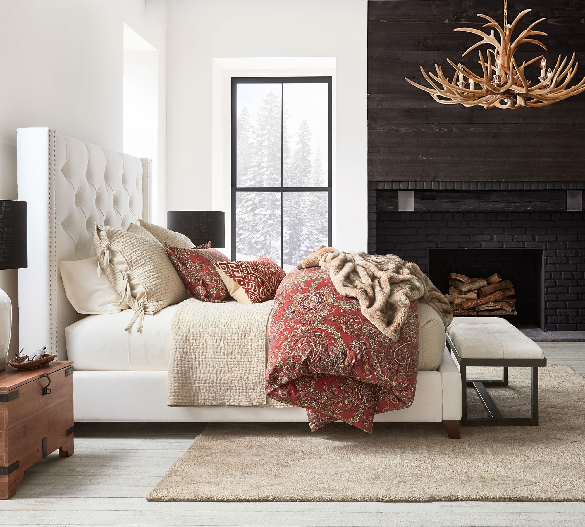 king bed kids bed bedroom furniture custom tufted upholstered bed