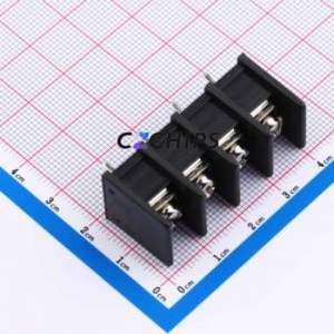WJ45C-B-9.5-4P Barrier Terminal Block Through hole Component (THT),P=9.5mm Connector Two Sides 9.5mm 1x4P Straight Pin - Product Image 1