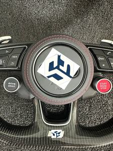 <span class=keywords><strong>Volant</strong></span> en fibre de carbone personnalisé avec palettes de changement de vitesse pour Audi A5 S5 Q5 A3 S3 A4 S4 A7 S7 <span class=keywords><strong>Sline</strong></span> Disponible pour tous les modèles de voitures - Product Image 4