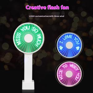 RICHSHINING palmare ricaricabile USB LED Flash Fan portatile Desktop strumento di campagna commerciale per forniture promozionali per feste - Product Image 5