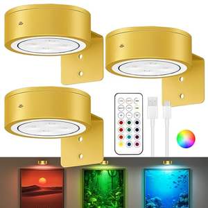 <span class=keywords><strong>Lampe</strong></span> <span class=keywords><strong>d</strong></span>'art <span class=keywords><strong>LED</strong></span> murale moderne <span class=keywords><strong>sans</strong></span> <span class=keywords><strong>fil</strong></span> pour la maison, température de couleur 3CCT, télécommande tactile, batterie rechargeable, garantie de 2 ans - Product Image 1