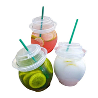 Vente en gros de gobelets à jus à paroi simple de nouvelle conception, en plastique, pour lait, crème glacée, avec couvercle