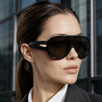 Lunettes de soleil surdimensionnées Partagas pour femmes, avec logo personnalisé, protection UV400, style mode, vente en gros