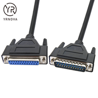 Cable Serial RS232 DB25 al por Mayor para Impresora CNC Industrial PLC, Cable de Señal Blindado Anti-interferencias D-sub de 25 Pines