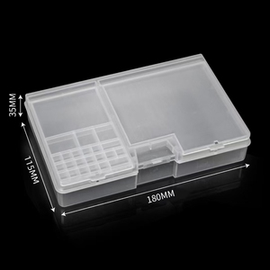 Boîte de rangement <span class=keywords><strong>double</strong></span> couche pour réparation de téléphones portables, organisateur de vis pour écrans LCD, cartes mères et puces IC - Product Image 2