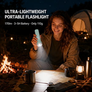 WOSEN Portable Hiking Everyday 4W <b>LED</b> Flashlight for outdoor camping AC Wall Plug <b>Rechargeable</b> Push Pull Sliding Torch - Product Image 3