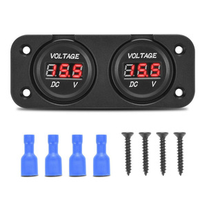 มาตรวัดแรงดันไฟฟ้าคู่ Weichuang 12V DC แบบดิจิตอล สำหรับรถยนต์ รถจักรยานยนต์ เรือ RV - Product Image 4