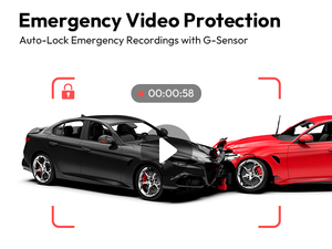 Caméra embarquée Botslab 3K à double objectif 160° °   Vision nocturne grand angle avec IA, Wi-Fi et capteur G pour utilisation en intérieur de voiture - Product Image 4