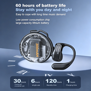 Lenovo -<span class=keywords><strong>ERAZER</strong></span> X8 AI, Nuevos Auriculares Inalámbricos BT6.0, Auriculares Bluetooth Deportivos para Exteriores con Gancho para la Oreja, 165 Idiomas - Product Image 3