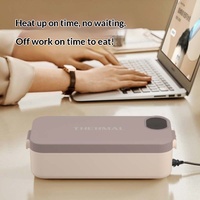 Boîte à lunch chauffante pour l'extérieur et la maison, capacité 900 ml, acier inoxydable 304, affichage numérique intelligent, compatible USB/voiture, bento électrique