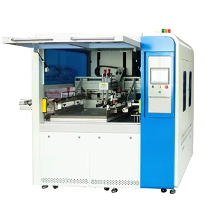 Pvc शीट सामग्री के लिए सीडी प्रमाण पत्र ऑटो पोजिशनिंग रेशम स्क्रीन प्रिंटिंग मशीन