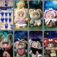 Maymei V4 Blind Box – Peluche Anime Série Visages Tendance – Pendentif Poupée Surprise Mystère – Jouet de Collection Frozen – Lot de 6 pièces