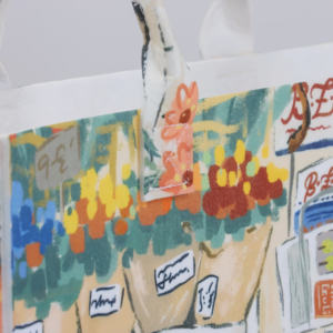 Sac de shopping réutilisable en feutre PET unisexe pour un usage quotidien, sac fourre-tout écologique personnalisé avec logo, sublimation thermique - Product Image 5