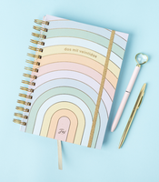 Impression personnalisée de planificateur de carnet de notes à liaison de joint torique coloré