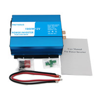 Pretiosus Inerter Écran LCD 1000W 1KW 1000Watt 12/24/48V DCTo AC100/110/120/220/230/240V CHARGEUR Onduleur à onde sinusoïdale pure