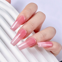 Gel UV pour extension d'ongles, haute viscosité, non collant, logo personnalisé, marque privée, 7 couleurs, temps de séchage de 60 secondes, 5g