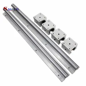 Sbr16 SBR16LUU Cnc Aluminum Round Linear Guide Rail 500mm And Linear Slide Block Sbr16uu