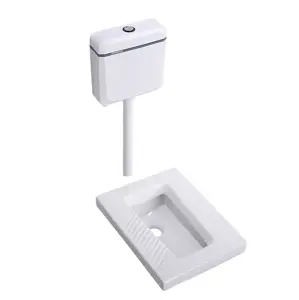 Vankuviey — toilette en céramique, toilette Squat en céramique, sans réservoir d'eau, pour la salle de bain, forme plate, nouveauté, 905