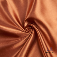 Offre Spéciale 100% Polyester Dubai Soie Satin Tissu Doublure Stretch Doublure pour Filles Vêtements de Nuit Abaya Robes Pyjama Vêtement Doublure