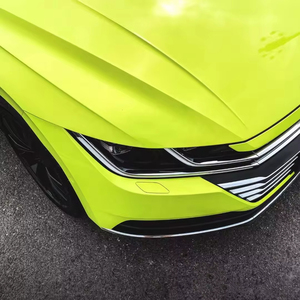 Hot Sale Coral <strong>Fluorescent</strong> Yellow Car Change <strong>Color</strong> <strong>Vinyl</strong> Wrapping Film Car Stickers - Product Image 3