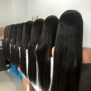 Perruques Lace Front en Cheveux Humains Bruts Vietnamiens pour Femmes, Lisses comme des Baguettes, 30 <span class=keywords><strong>32</strong></span> 34 36 38 40 42 50 Pouces, Sdd Vietnam, Perruque de 40 Pouces en Cheveux Humains - Product Image 1