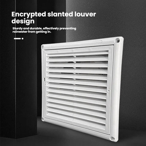 <span class=keywords><strong>Grille</strong></span> d'aération carrée en plastique ABS avec filtre intégré pour système <span class=keywords><strong>de</strong></span> ventilation d'air frais - Product Image 3