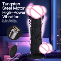 OEM/ODM 18,5cm Kabelloser Ferngesteuerter Vibrierender Dildo Weicher Silikon Realistischer Vibrator 10 Vibrationsmodi IPX6 Wasserdicht
