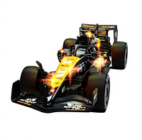 Voiture de course RC F1 à drift avec contrôleur pistolet 2,4G 5 canaux, pneus de rechange, lumières lumineuses, portée de 100 m, intérieur-extérieur, pour garçons de 2 à 14 ans