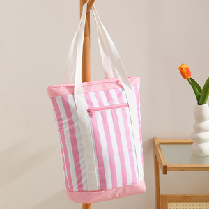 Bolsa Térmica de un Solo Hombro, Color Sólido, Resistente, de Nailon de Alta Calidad, Mantiene la Comida y las Bebidas Frías, con Práctico Bolsillo Frontal con Cremallera - Product Image 3