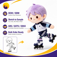 Peluche personnalisée, délai de livraison rapide, certifiée EN71-1/2/3, pour les joueurs français, tournoi, cadeau, jouet personnalisé