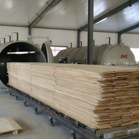 Séchoir à placage automatique haute fréquence à vide pour bois, avec pompe et moteur, vente directe usine