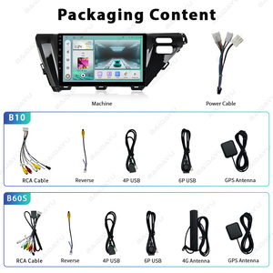 Baidayu, Radio de 10 pulgadas, reproductor de <span class=keywords><strong>DVD</strong></span> para coche Android, accesorios para coche, pantalla táctil para Toyota Camry 2018-2019 - Product Image 4