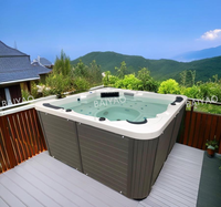 Spa Bain à remous Jacuzzi extérieur Baignoire en acrylique Baignoires à remous Spas extérieurs Trempage Luxe Sexy Hydro Massage Balboa Hottub Tube