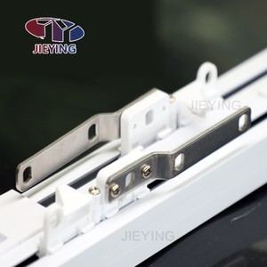 Jieying Điện mở và đóng cửa rèm điện theo dõi tự động có thể thu vào Trắng Hợp kim nhôm Rèm đường sắt - Product Image 4