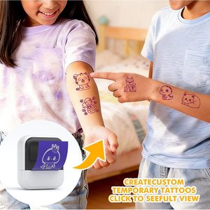 เครื่องพิมพ์ภาพพกพา Luckjingle C50 ขนาดฉลาก 15-57 มม. เครื่องพิมพ์ลายสักขนาดเล็ก สำหรับพิมพ์ฉลาก - Product Image 3