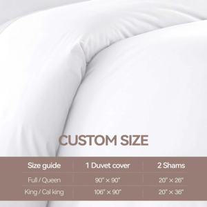 Set di Biancheria da Letto di Lusso per Hotel 5 Stelle, <span class=keywords><strong>Copripiumino</strong></span> e Lenzuola in Lino Bianco Morbido come <span class=keywords><strong>Cotone</strong></span> 100%, Stile Moderno di Alta Qualità - Product Image 2
