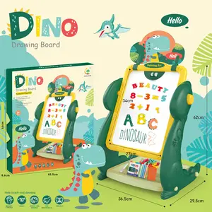 बचपन की शिक्षा खिलौने चुंबकीय डायनासोर वर्णमाला अक्षर संख्या छात्रों को बच्चों के लिए आसान बोर्ड सेट ड्राइंग बोर्ड सेट