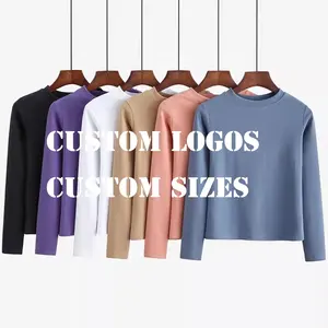 Factory Direct Supply 350g Round Neck Loose Cotton Hoowear Autumn And Winter Fashion Long Sleeve Ladies With Wholesale