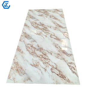 3mm <span class=keywords><strong>PVC</strong></span> UV大理石シート壁パネル防水高級プラスチック素材光沢のある表面に簡単に取り付けインテリア - Product Image 5