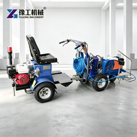 Machine de marquage routier à peinture froide sans air, capacité 6L, pour opérations de traçage prolongées