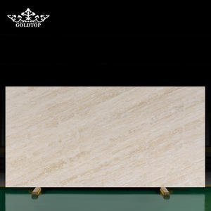 แผ่นควอตซ์ Goldtop 6045 Calacatta Cremo แบบขัดเงา สำหรับปูพื้นโรงแรม ผนังวิลล่า บันได เคาน์เตอร์ครัว - Product Image 6