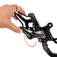 XXUN Repose-pieds arrière réglables en hauteur pour Yamaha MT-09 2024 à 2026 – Amélioration et modification pour la course