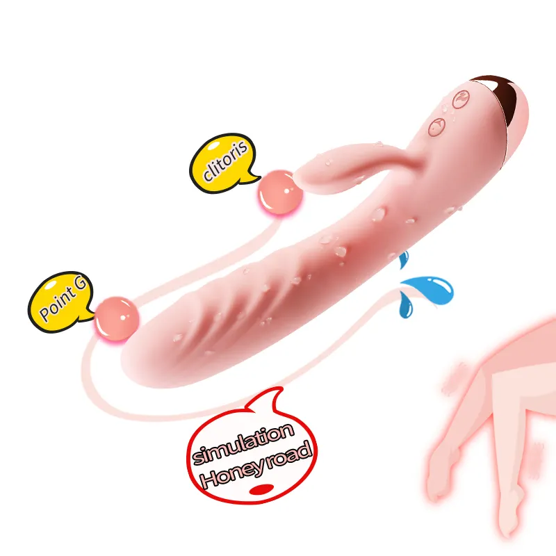 Schlag modus Kaninchen Vibrator mit Heiz funktion Weibliche Sexspielzeug konsole Einsame Frauen Vibrations stab Stimulieren Sie Ihren G-Punkt