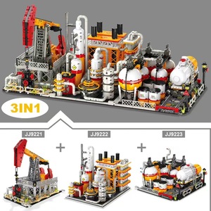 Modelo de Construcción de Planta de Refinería de Petróleo, Bloques de Construcción para Armar, Planta de Transporte y Almacenamiento, para Todas las Edades - Product Image 5